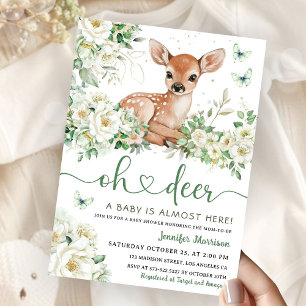 Oh Hirsch Baby Shower Geschlechtsneutral Einladung