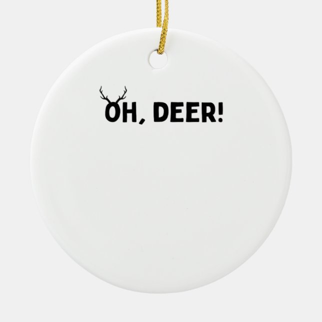 Oh Hirsch Einfache Ästhetische Dekoration (Vorne)