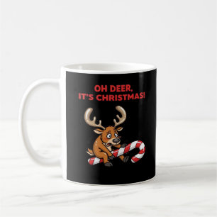 Oh Hirsch, es ist Weihnachten, gestresster Rentier Kaffeetasse