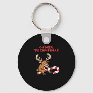 Oh Hirsch, es ist Weihnachten, gestresster Rentier Schlüsselanhänger