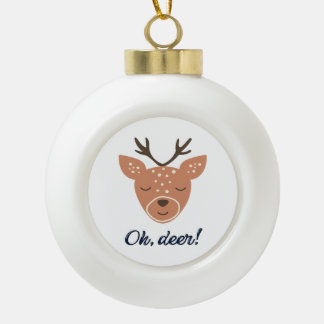 Oh Hirsch Hirsch Liebe Rette Den Hirsch Kreatives  Keramik Kugel-Ornament