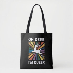 Oh Hirsch ich bin queer Regenbogen LGBT Stolz Schw
