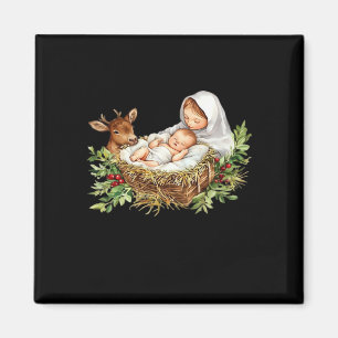 Oh Hirsch Mary Krippenszene Weihnachten Jesus Magnet