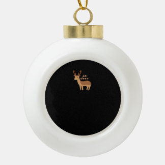 Oh Hirsch Oh Lieber Retro Klassischer Stil Keramik Kugel-Ornament