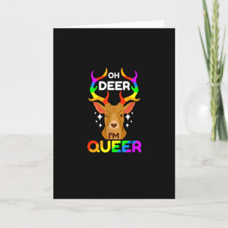 Oh Hirsch Queer Kreativer Moderner Stil Karte
