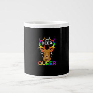Oh Hirsch Queer Lustig LGBTQ Stolz Bewusstsein Jumbo-Tasse