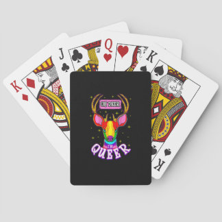 Oh Hirsch Queer Pride Monat Geschenkfeier Spielkarten