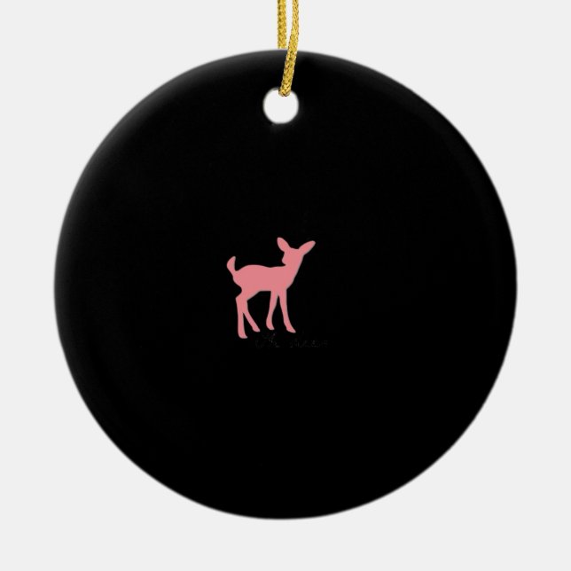 Oh Hirsch Retro-Klassiker-Ornament Keramik Ornament (Vorne)