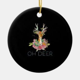 Oh Hirsch Süße Farbige Hirsch Minimal Design Schmu Keramik Ornament