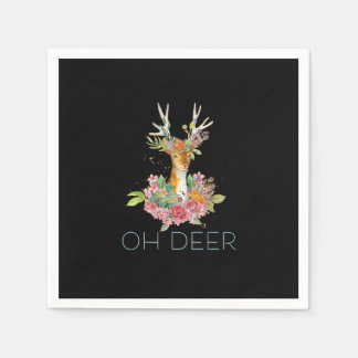 Oh Hirsch Süße Farbige Hirsch Minimal Design Serviette