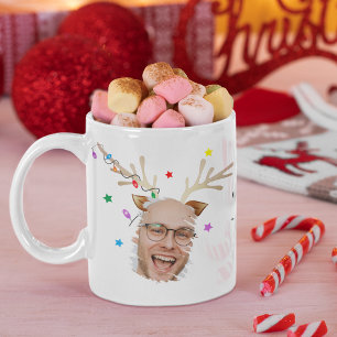 Oh Hirsch, was für ein Jahr! Rentier-Spaß-Foto-Wei Kaffeetasse