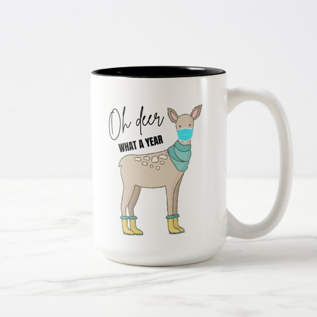 Oh, Hirsch, was für eine zweijährige Tasse (Rechts)