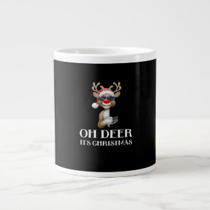 Oh Hirsch, Weihnachten im Rentier-Stil  Jumbo-Tasse