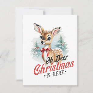 Oh Hirsch Weihnachten ist da
