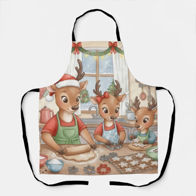 Oh Hirsch, Weihnachten ist da! Schürze (Vorderseite)