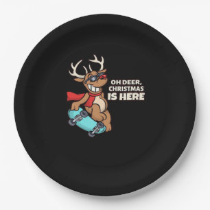 Oh Hirsch Weihnachtsfeier Urlaubsdesign Pappteller
