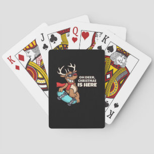 Oh Hirsch Weihnachtsfeier Urlaubsdesign  Spielkarten