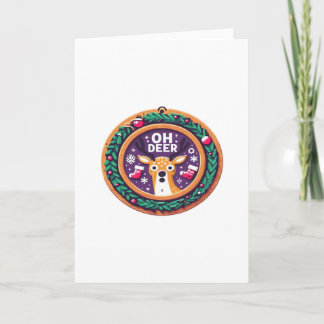 Oh Hirsch Weihnachtsfestive Festtagsdesign Karte