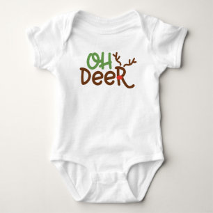 Oh Hirsch Weihnachtskinderanzug Baby Strampler