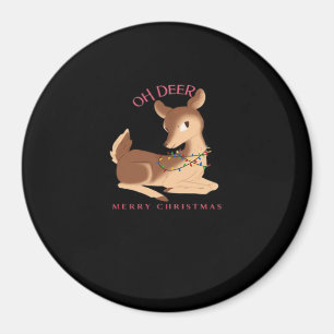 Oh Hirsch Weihnachtsmoderne Design  Magnet
