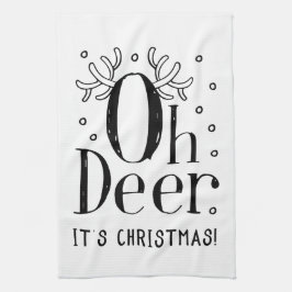 Oh Hirsch Weihnachtsweiße Küchentücher