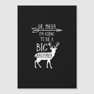 Oh Hirsch Wird Großer Bruder Weihnachtsankündigung Magnetkarte