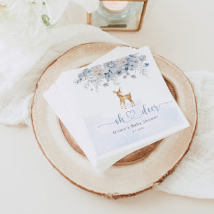 Oh Hirsche, blaue Junge Dusche Serviette