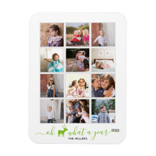 Oh Hirsche, was ein Jahr in Überprüfung Foto Colla Magnet