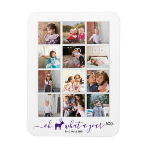 Oh Hirsche, was ein Jahr in Überprüfung Foto Colla Magnet