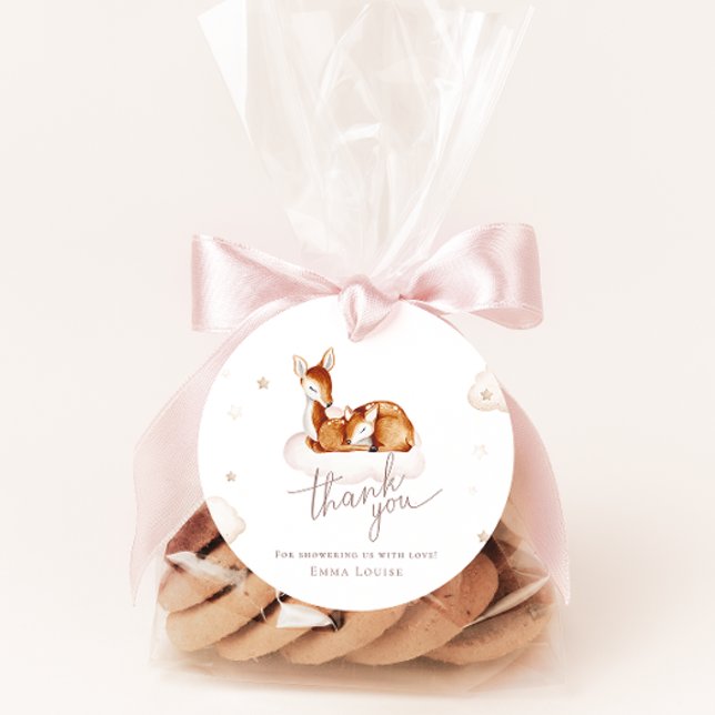 Oh Hirschgeschlechtsneutrale Aquarellendusche Geschenkanhänger (Von Creator hochgeladen)