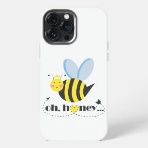 Oh Honey Valentines Queen Bee Charakter mit Tiara iPhone 13 Pro Max Hülle