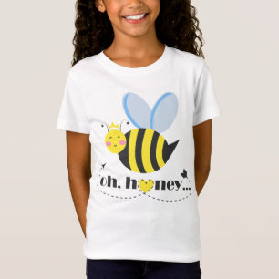 Oh Honey Valentines Queen Bee Charakter mit Tiara T-Shirt