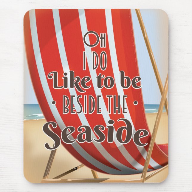 Oh, ich bin gerne am Meer Mousepad (Vorne)