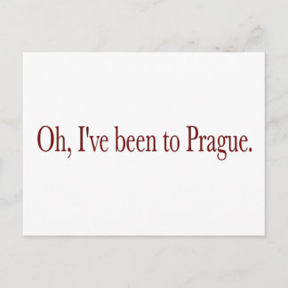 Oh, ich war in Prag Postkarte