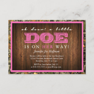 Oh ist Rotwild, eine kleine Damhirschkuh auf ihrer Einladung