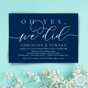 Oh ja, das haben wir, Flitterwochen Romantisches D Einladung