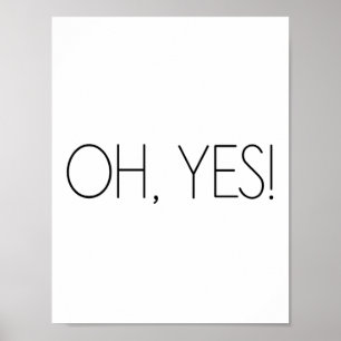 Oh ja! - MINIMALISTISCH Poster