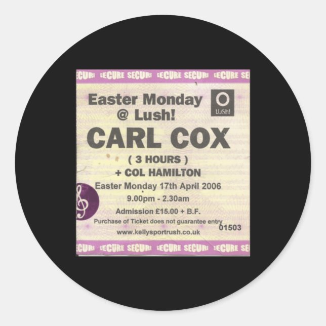 Oh ja Oh ja ja ja Portrush Ticket Sticker (Vorderseite)
