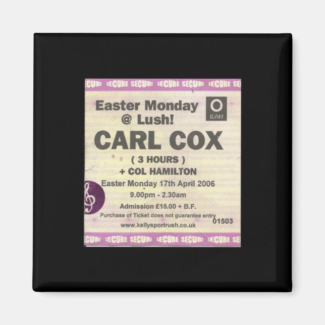 Oh ja Oh ja ja ja Portrush Ticket Sticker Magnet (Vorne)