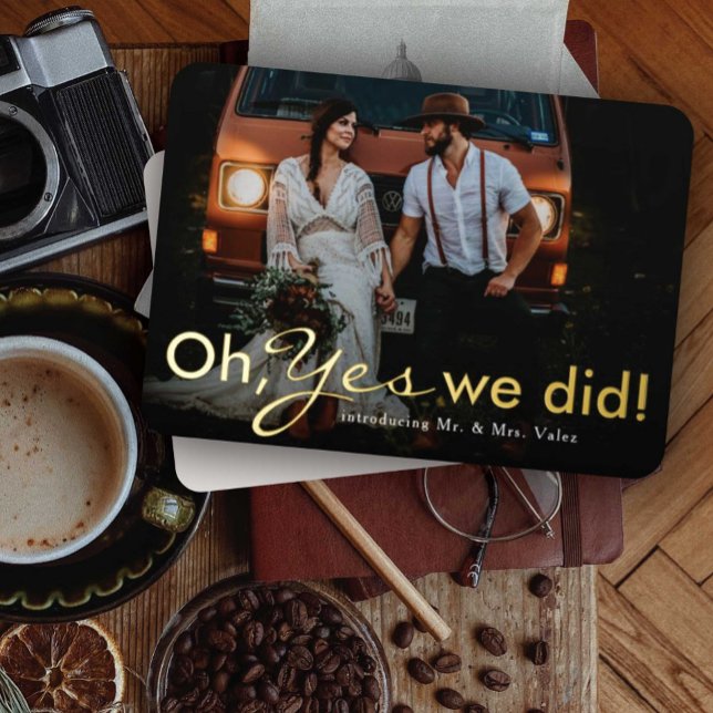 Oh ja, wir haben Elope Folieneinladung (Von Creator hochgeladen)