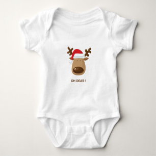 Oh je! Lustiges Rentier-Weihnachtsgeschenk für Müt Baby Strampler