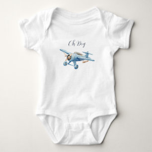 Oh Junge! Abenteuer erwartet Flugzeug-Junge-Baby-P Baby Strampler