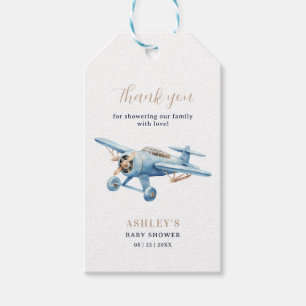 Oh Junge! Abenteuer wartet auf Flugzeug-Junge-Baby Geschenkanhänger