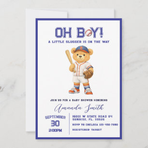 Oh Junge ALL STAR SPORTS Babyparty-Einladung Einladung