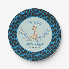 Oh Junge! Baby Giraffe Baby Dusche Pappteller