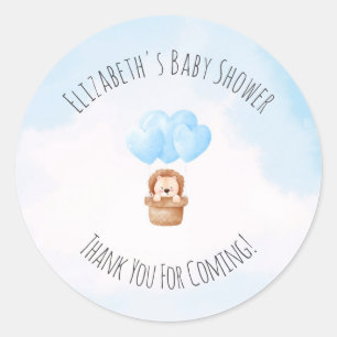 Oh Junge! Baby Shower Classic Round Sticker