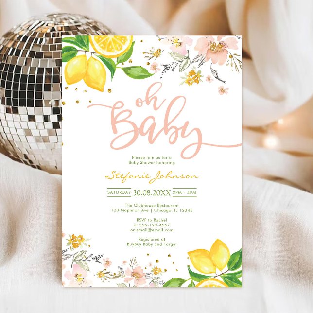 Oh Junge Baby Shower Einladung (Von Creator hochgeladen)