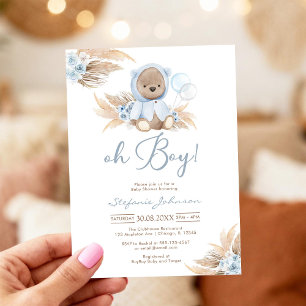 Oh-Junge-Baby-Shower-Einladung Einladung