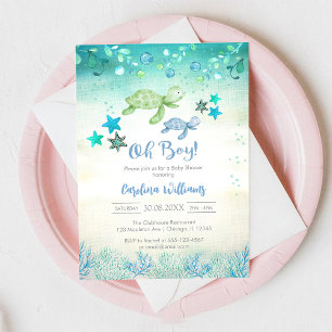 Oh-Junge-Baby-Shower-Einladung Einladung
