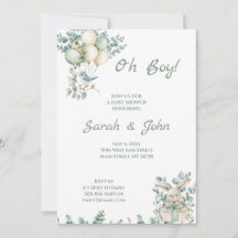 Oh Junge, Babydusche Eukalyptus